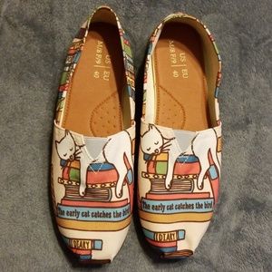 Cute Canvas Cat Kitty Shoes